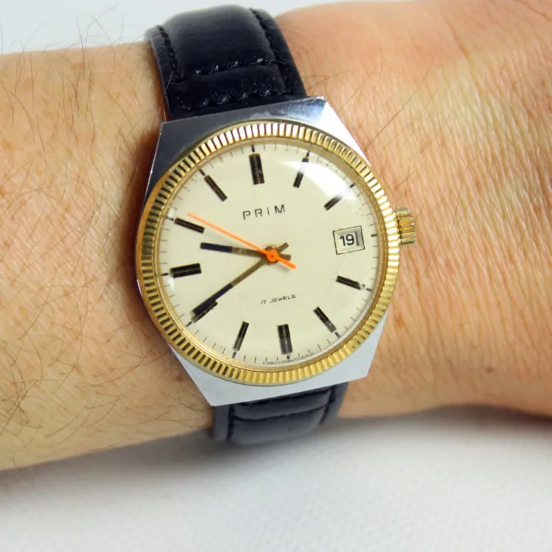 Hot Pamono Vintage 17 Jewels Mechanical Wristwatch from Prim, Former Czechoslovakia, 1960s