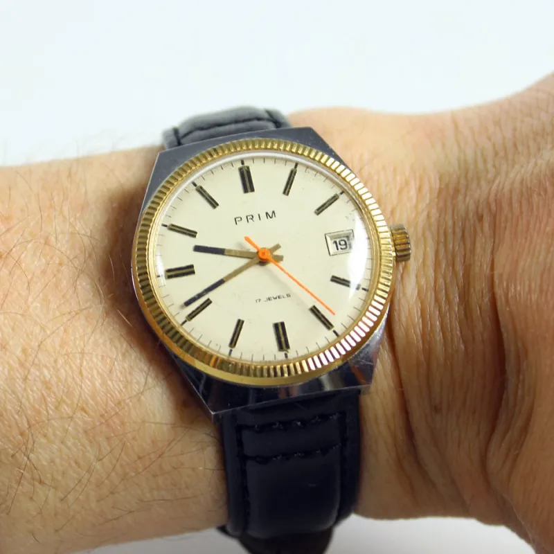 Hot Pamono Vintage 17 Jewels Mechanical Wristwatch from Prim, Former Czechoslovakia, 1960s