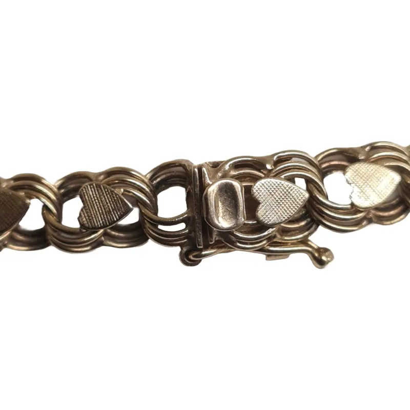 Sale Pamono Vintage 14 Karat Gold Heart Bracelet from Monet, 1980s