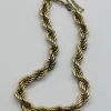 Pamono Vintage 9 Karat Yellow Gold Twist Rope Bracelet> Bracelets