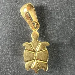 Clearance Pamono Vintage 18 Karat Yellow Gold Turtle Charm Pendant, 1960s