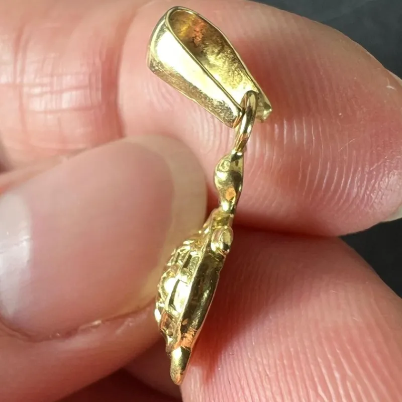 Clearance Pamono Vintage 18 Karat Yellow Gold Turtle Charm Pendant, 1960s