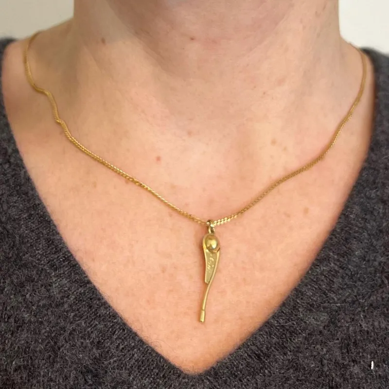 Pamono Vintage 18 Karat Yellow Gold Yacht Charm Pendant, 1950s> Necklaces