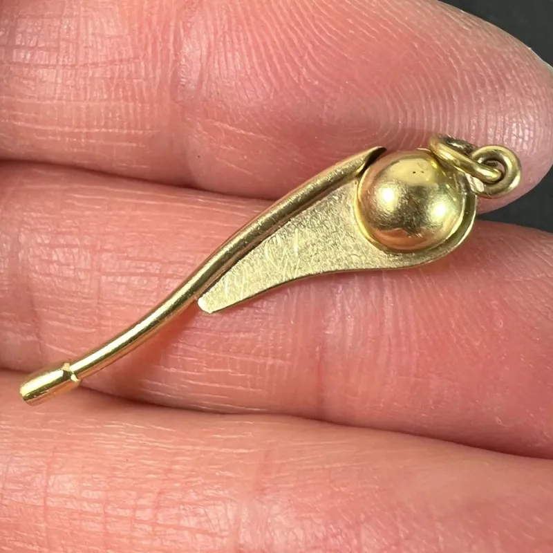 Pamono Vintage 18 Karat Yellow Gold Yacht Charm Pendant, 1950s> Necklaces