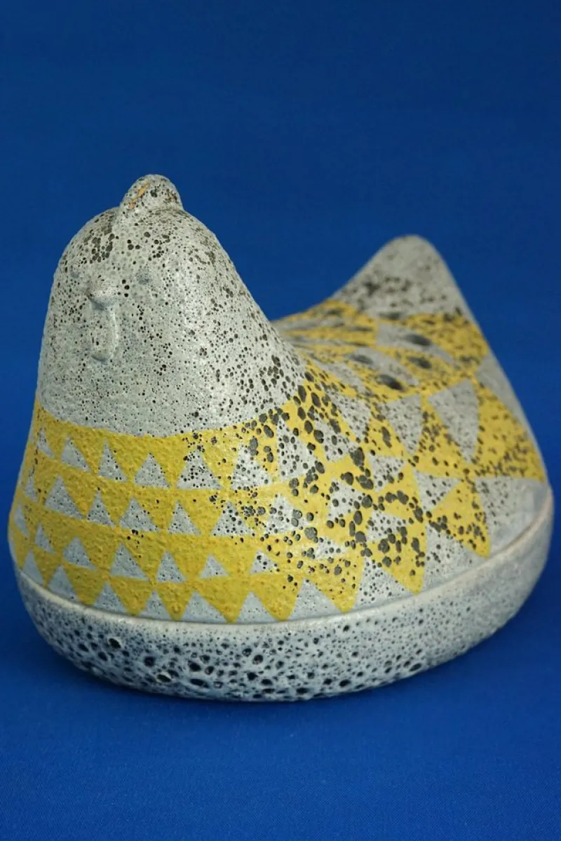 Pamono Vintage Acid-Treated Ceramic Chicken-Shaped Perfume Diffuser by Dante Baldelli, 1930s> Bottles, Carafes & Jugs
