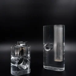 Pamono Vintage Acrylic Glass Table Lighter from Ronson, 1970s><noscript><img width=