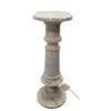 Pamono Vintage Alabaster Pillar with Lamp, 1970/80s> Pedestals And Columns