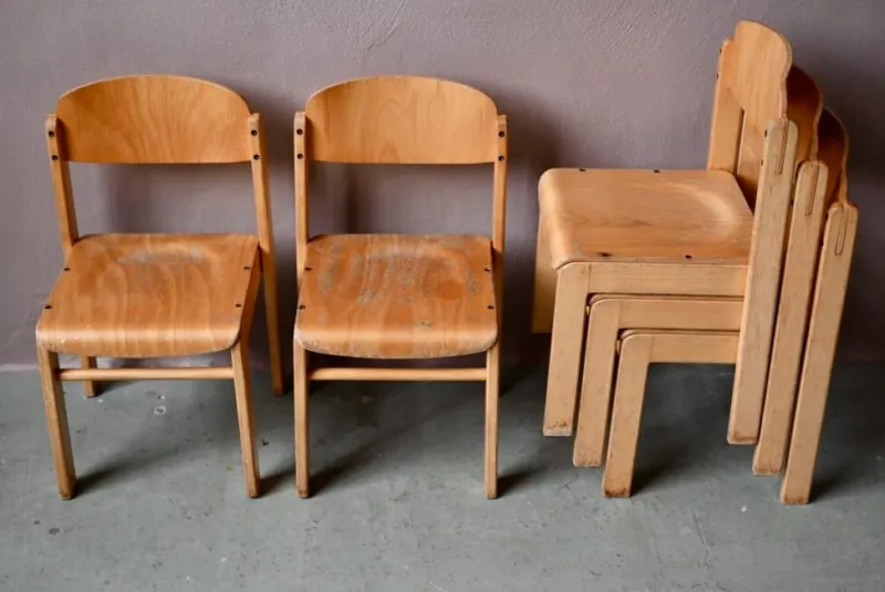 Pamono Vintage All-Wood Childrens School Chair> Children's Chairs