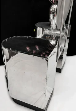 New Pamono Vintage Aluminum Dressing Table