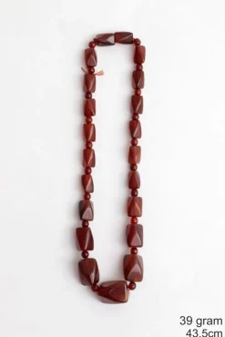 Pamono Vintage Amber Necklaces, 1960s, Set of 4><noscript><img width=