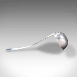 Pamono Vintage American Silver Plated Punch Bowl & Spoon, Set of 2><noscript><img width=