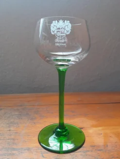 Sale Pamono Vintage and Bohemian Two-Tone Alsatian Wine Glasses, Set of 10