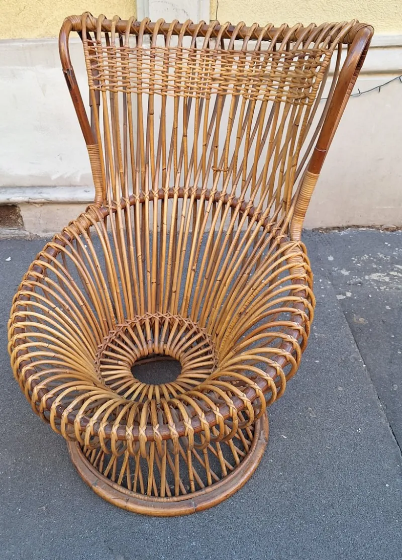 Pamono Vintage Armchair by Franco Albini, 1960s> Garden Seating