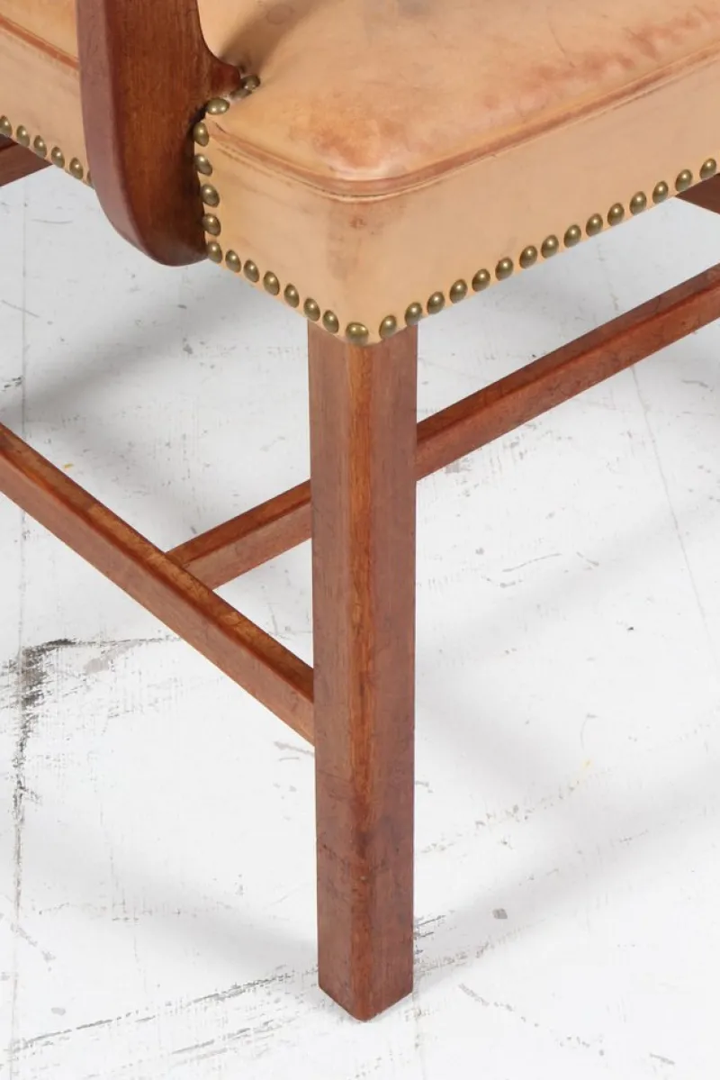 Pamono Vintage Armchair in Leather by Jacob Kjær, 1940s> Lounge Chairs & Armchairs