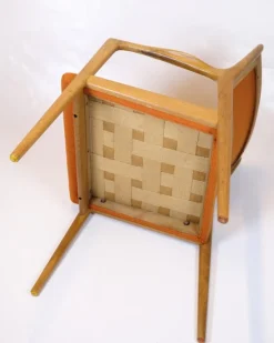 Hot Pamono Vintage Armchair in Oak and Orange Fabric by Karl Erik Ekselius for Joc Vetlanda, 1960s