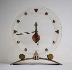 Pamono Vintage Art Deco Baguette Mod. 234 Clock from Jaeger-LeCoultre> Clocks