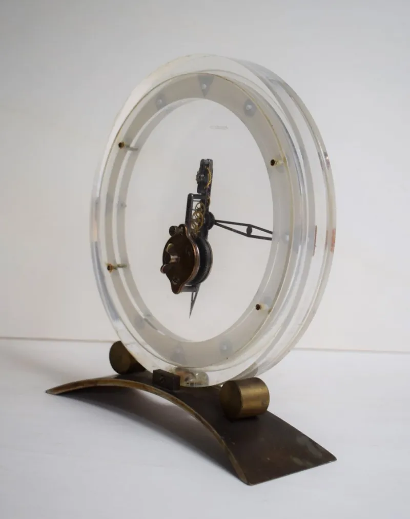 Pamono Vintage Art Deco Baguette Mod. 234 Clock from Jaeger-LeCoultre> Clocks