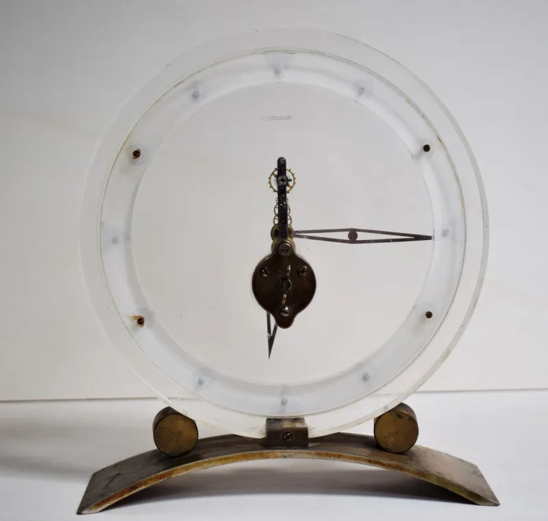 Pamono Vintage Art Deco Baguette Mod. 234 Clock from Jaeger-LeCoultre> Clocks