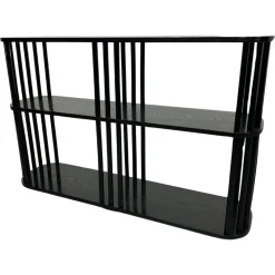 New Pamono Vintage Art Deco Black Shelf, 1920s