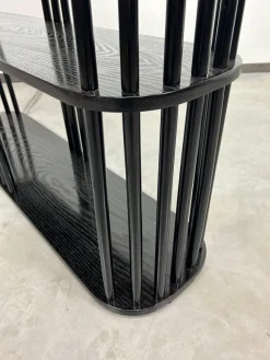 New Pamono Vintage Art Deco Black Shelf, 1920s