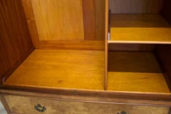 Pamono Vintage Art Deco Burr Walnut Compactum Wardrobe, 1950s