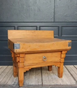 Pamono Vintage Art Deco Butcher Block Table, 1920s> Worktables & Workbenches