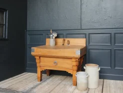 Pamono Vintage Art Deco Butcher Block Table, 1920s><noscript><img width=