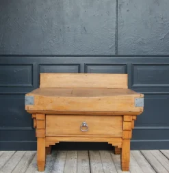 Pamono Vintage Art Deco Butcher Block Table, 1920s><noscript><img width=