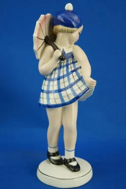 Pamono Vintage Art Deco Ceramic Sculpture by Claire Weiss for the Goldscheider Factory, 1920s><noscript><img width=