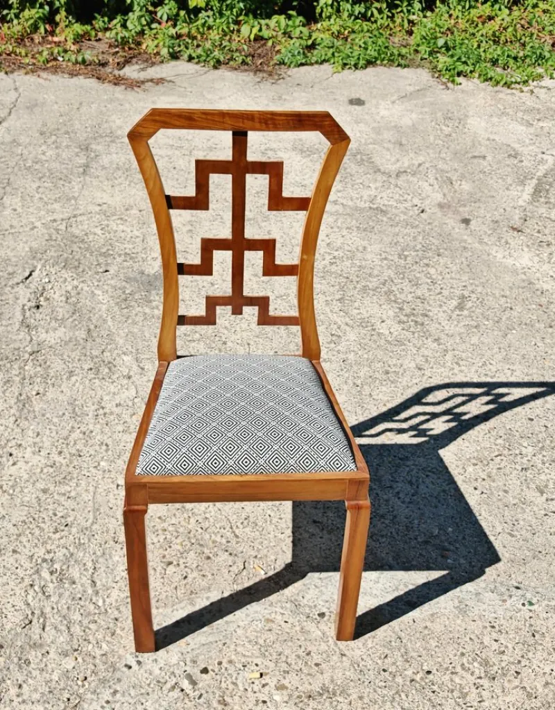 Pamono Vintage Art Deco Dining Chairs in Walnut, 1930s, Set of 6> Side Chairs & Dining Chairs