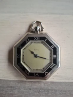 Pamono Vintage Art Deco Elgin Pocket Watch, 1933> Watches