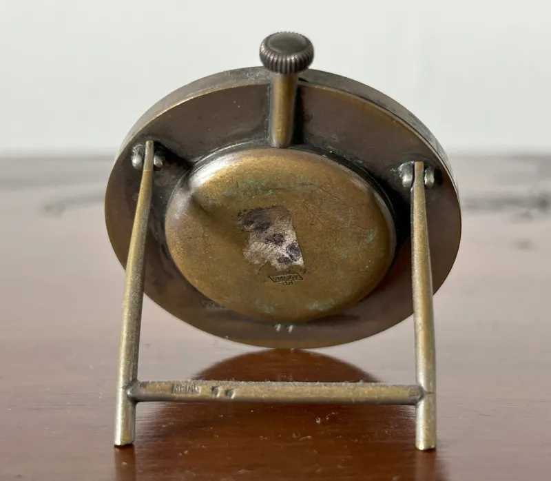 Pamono Vintage Art Deco Enamel Table Clock from Cyma, 1920s> Clocks