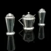 Pamono Vintage Art Deco English Condiment Set in Silver, 1930s, Set of 3> Salt & Pepper Shakers