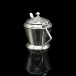 Pamono Vintage Art Deco English Condiment Set in Silver, 1930s, Set of 3><noscript><img width=