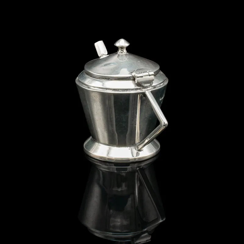 Pamono Vintage Art Deco English Condiment Set in Silver, 1930s, Set of 3> Salt & Pepper Shakers