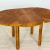 Pamono Vintage Art Deco Extendable Wooden Dining Table, 1940> Dining Tables & Sets