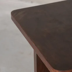 Pamono Vintage Art Deco French Wooden Side Table, 1950s><noscript><img width=