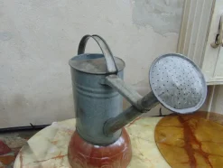 Outlet Pamono Vintage Art Deco Galvanized Watering Can, 1940s