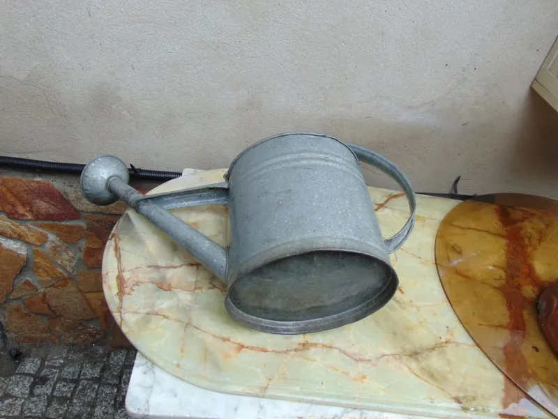 Outlet Pamono Vintage Art Deco Galvanized Watering Can, 1940s