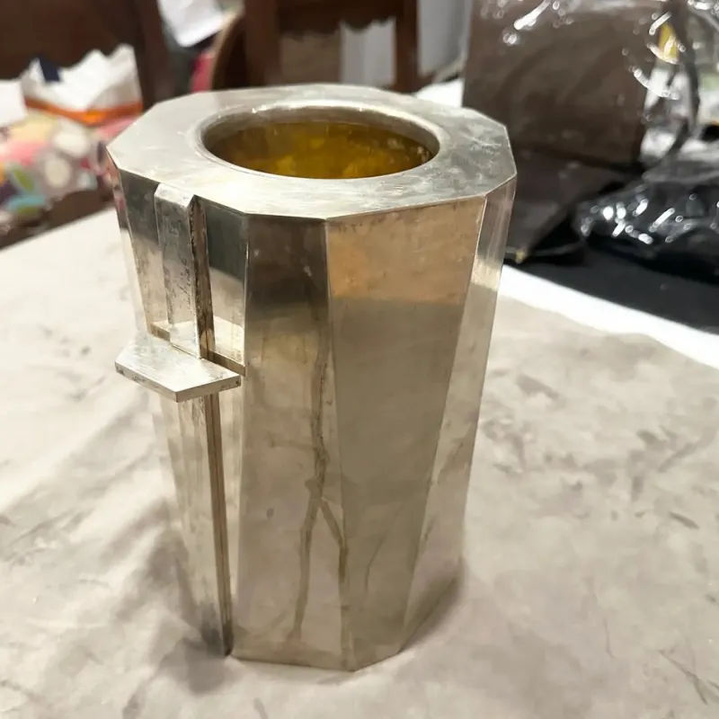 Outlet Pamono Vintage Art Deco Italian Silver Plated Wine Cooler, 1940s
