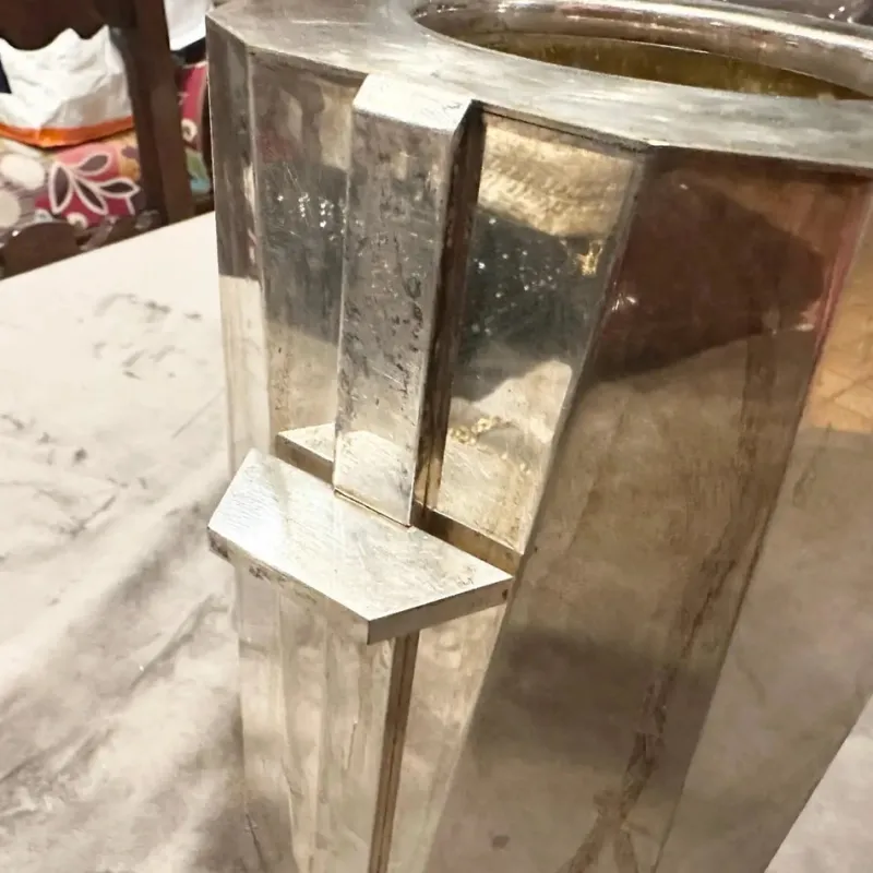 Outlet Pamono Vintage Art Deco Italian Silver Plated Wine Cooler, 1940s
