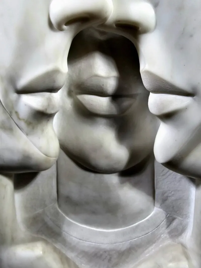 Pamono Vintage Art Deco Marble Sculpture of the Three Graces, 1920> Art Deco