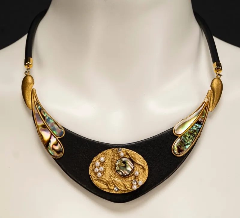 Pamono Vintage Art Deco Necklace and Clip Earrings by Luigi Briglia, 1960s, Set of 3> Necklaces