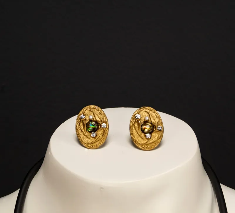 Pamono Vintage Art Deco Necklace and Clip Earrings by Luigi Briglia, 1960s, Set of 3> Necklaces