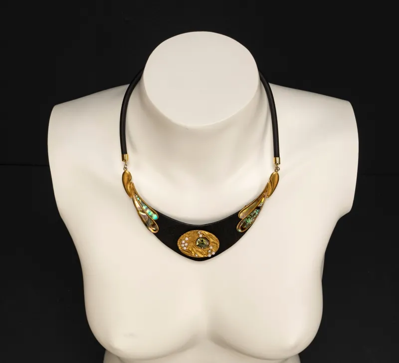 Pamono Vintage Art Deco Necklace and Clip Earrings by Luigi Briglia, 1960s, Set of 3> Necklaces