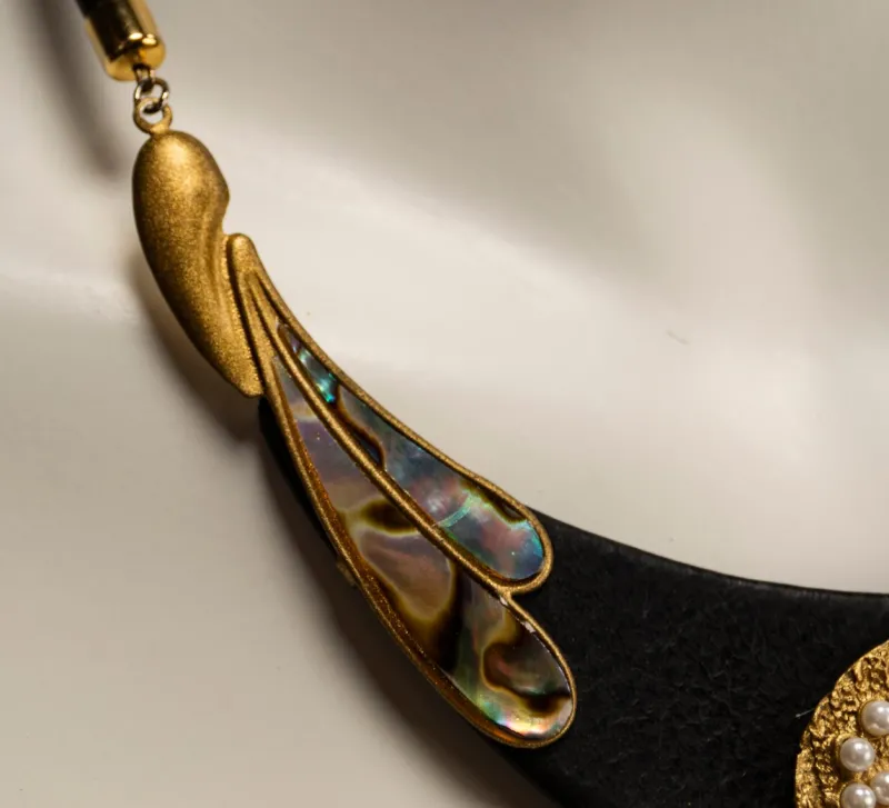 Pamono Vintage Art Deco Necklace and Clip Earrings by Luigi Briglia, 1960s, Set of 3> Necklaces