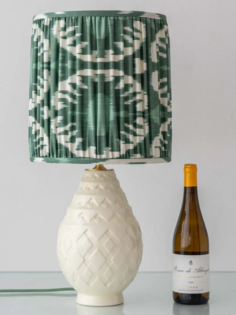Pamono Vintage Art Deco Pineapple Ceramic Table Lamp by Charles Catteau, 1920s> Table Lamps