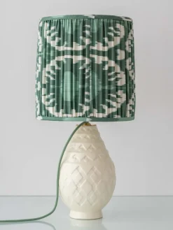 Pamono Vintage Art Deco Pineapple Ceramic Table Lamp by Charles Catteau, 1920s><noscript><img width=