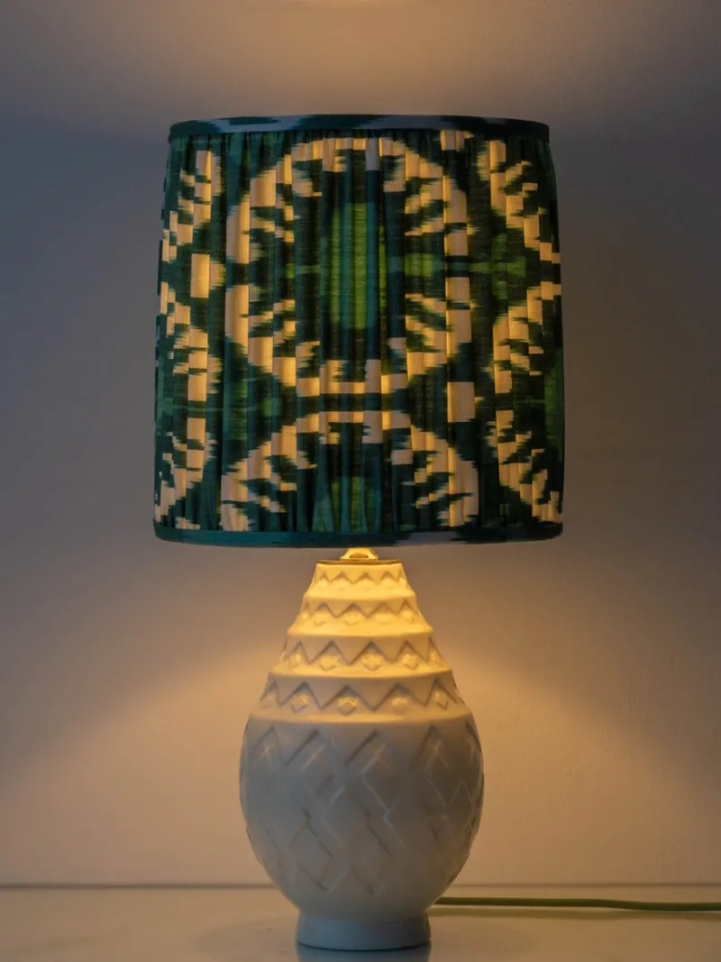 Pamono Vintage Art Deco Pineapple Ceramic Table Lamp by Charles Catteau, 1920s> Table Lamps