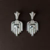 Pamono Vintage Art Deco Silver Earrings, Set of 2> Earrings